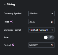 Price Table, Pricing, Content Settings, WP Club Indonesia