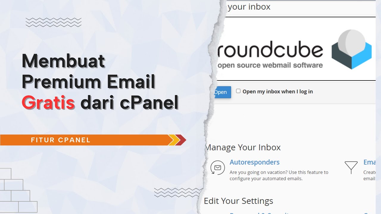Cara Membuat Premium Email Gratis dari cPanel