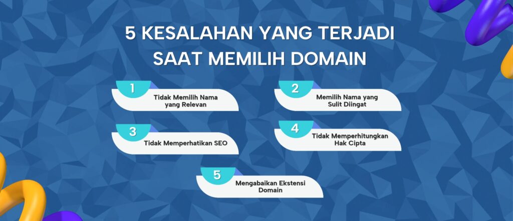 kesalah dalam memilih nama domain